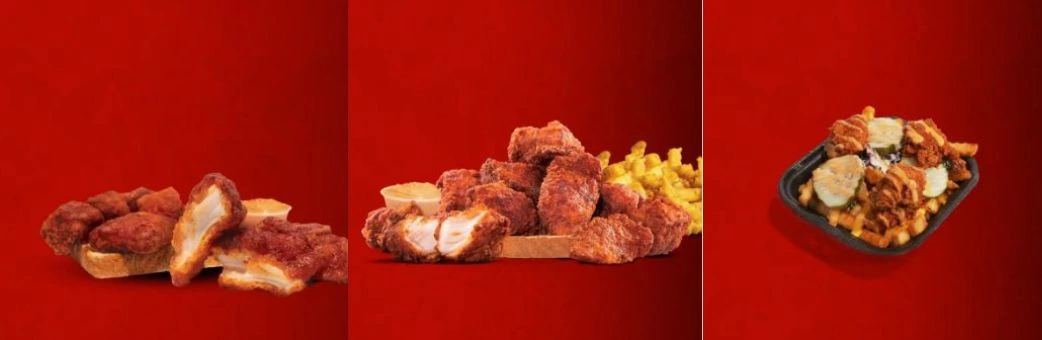 Dave's Top Loaded Fries with cheese and chicken