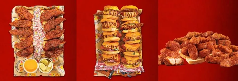 Dave's Feed A Crowd menu options