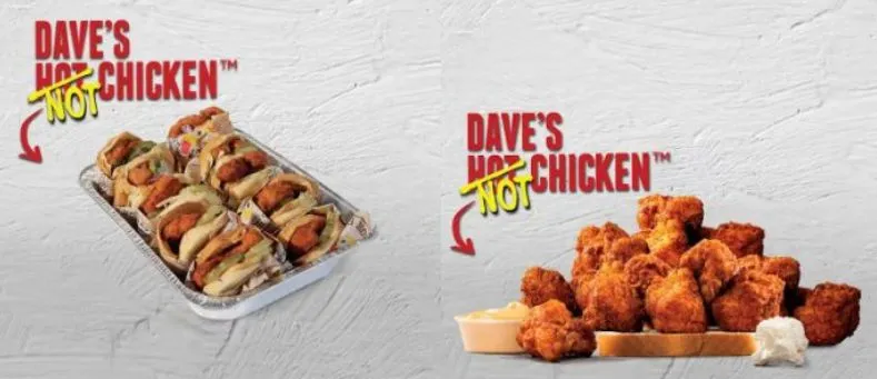 Dave's party box sizes